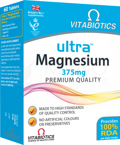 Vitabiotics Ultra Magnesium Magnio Tabletės, N60
